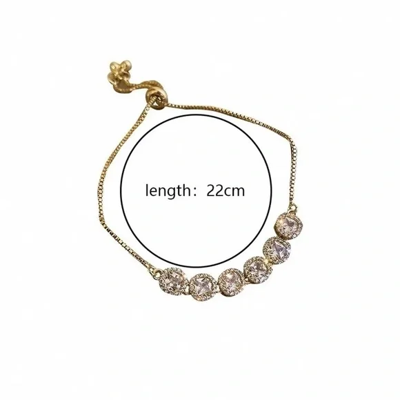 Silver Plated Crystal Bracelet - Picture 2 of 4